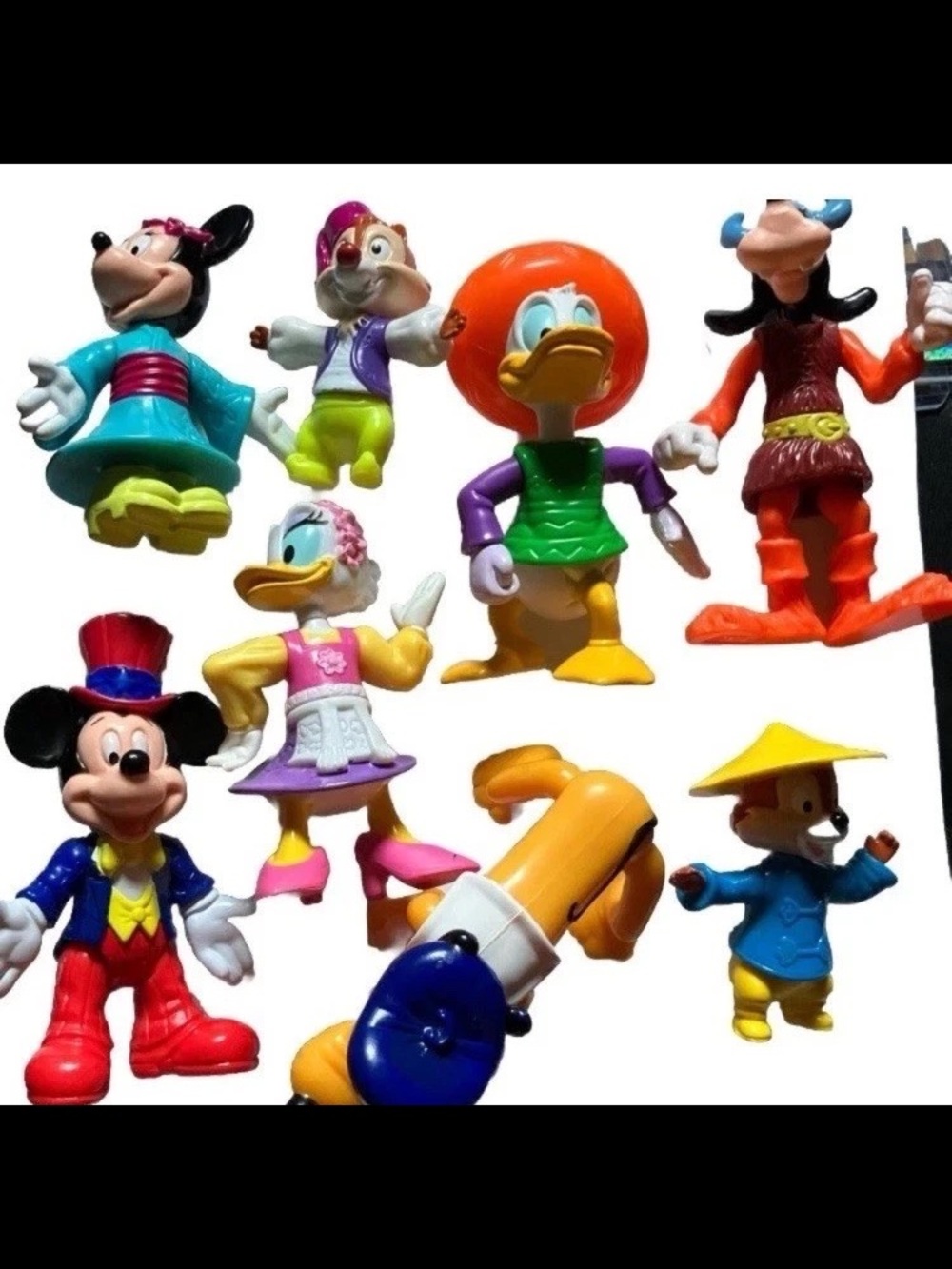 Vintage from DisneyWorld latter 90s Characters 8 Figure Set Mickey Goofy etc